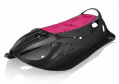 Детские пластиковые санки Gismo Riders Neon Grip (Чехия) (черно-розовый)